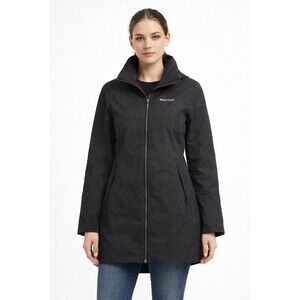 Marmot's Woman's Lea Raincoat Jacket Black Waterproof Lightweight Outdoor Medium